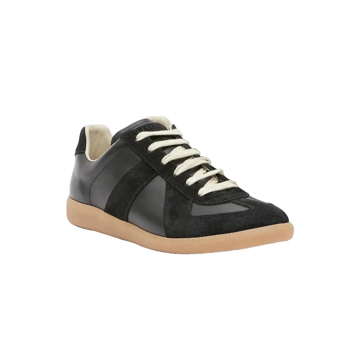 Maison Margiela - Replica leather and suede Black sneakers
