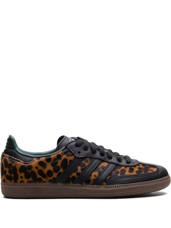 adidas Samba OG "Core Black/Collegiate Green/Cream White" sneakers