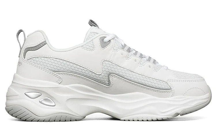 (WMNS) Skechers D'lites 4.0 low Sneaker GS White 149491-WHT