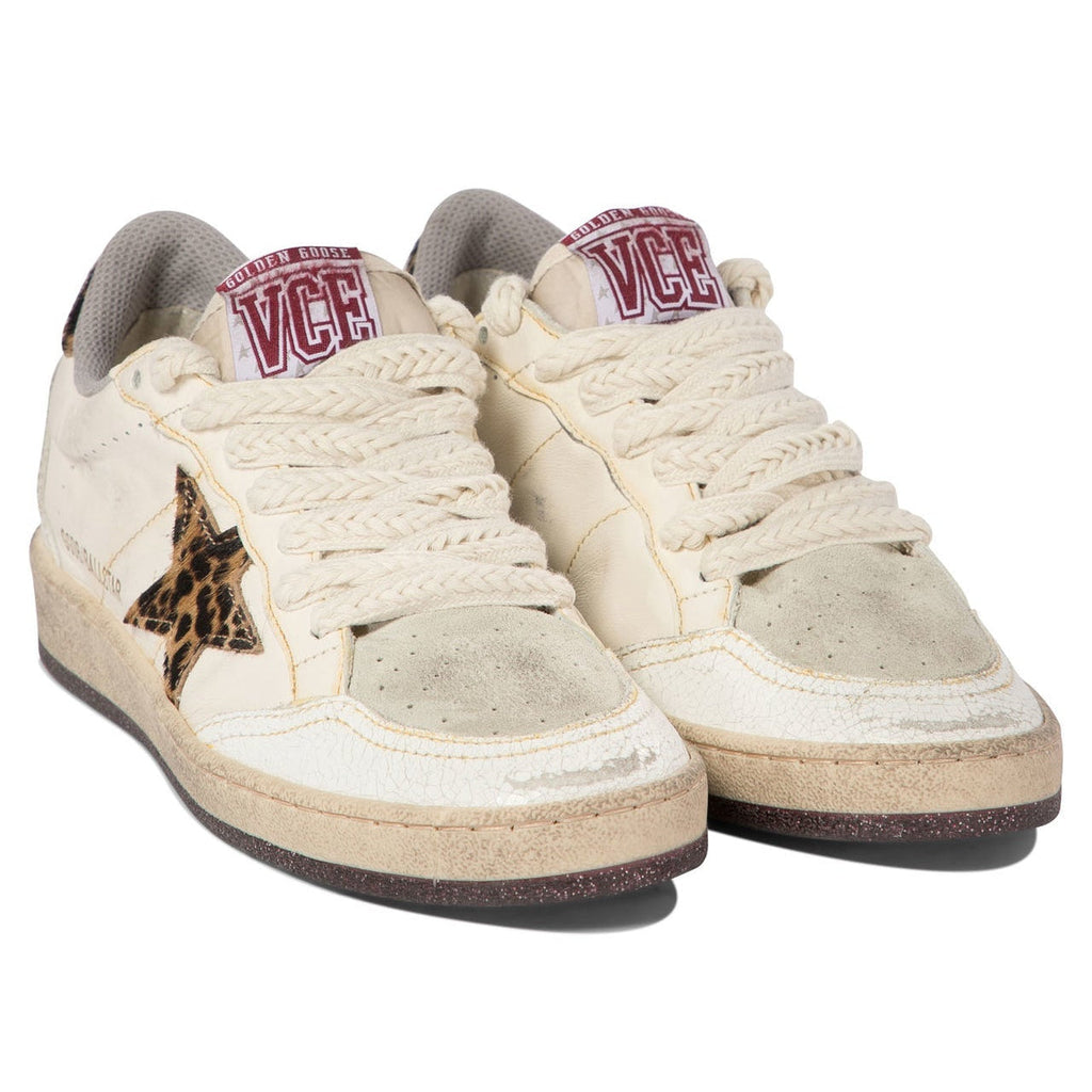 Golden Goose Ball Star white/beige brown leo/black