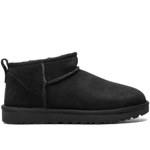 أحذية Ugg Classic Ultra Mini "الأسود بالكامل" 