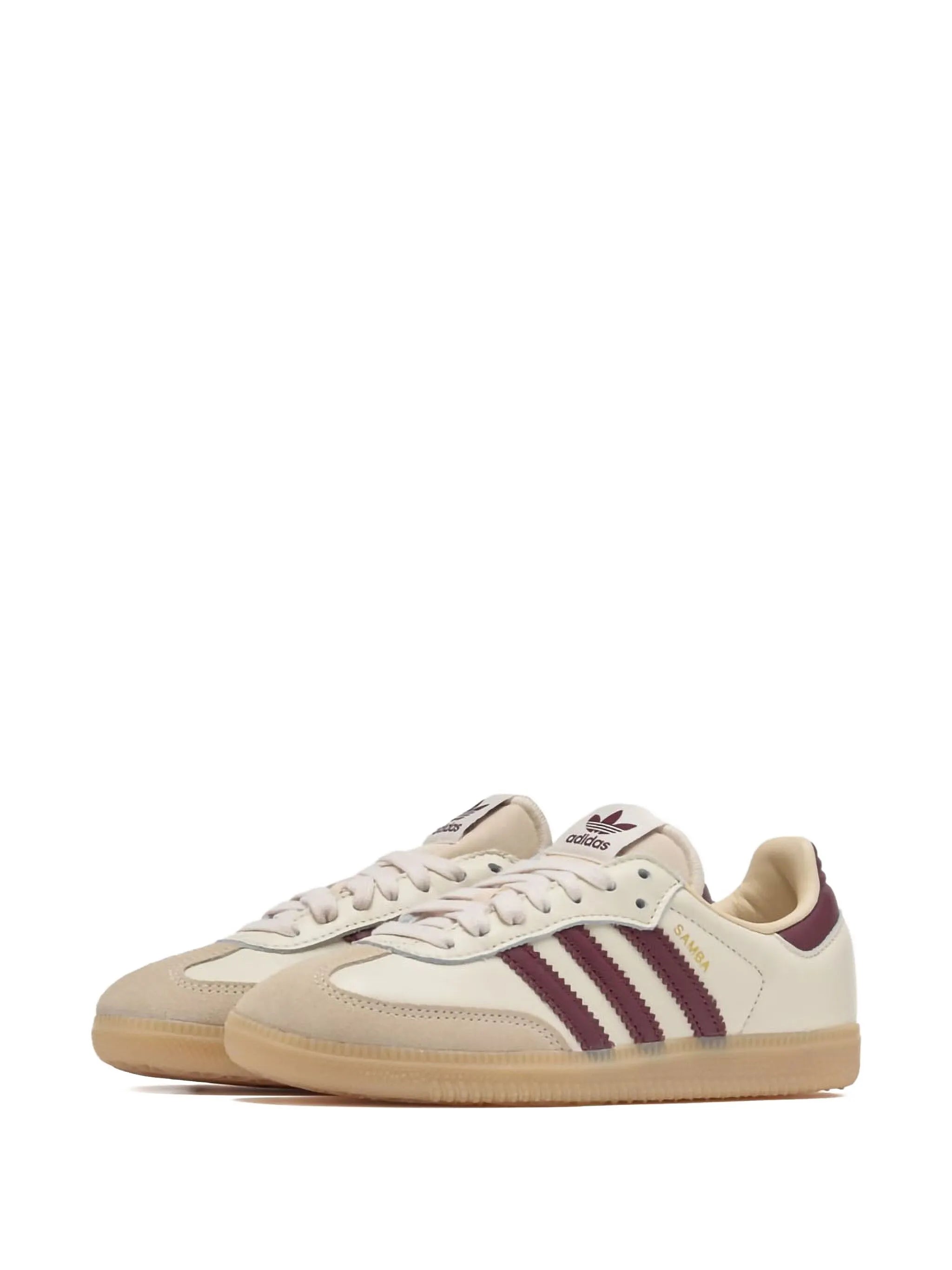 adidas Originals Samba OG sneakers in cream and burgundy