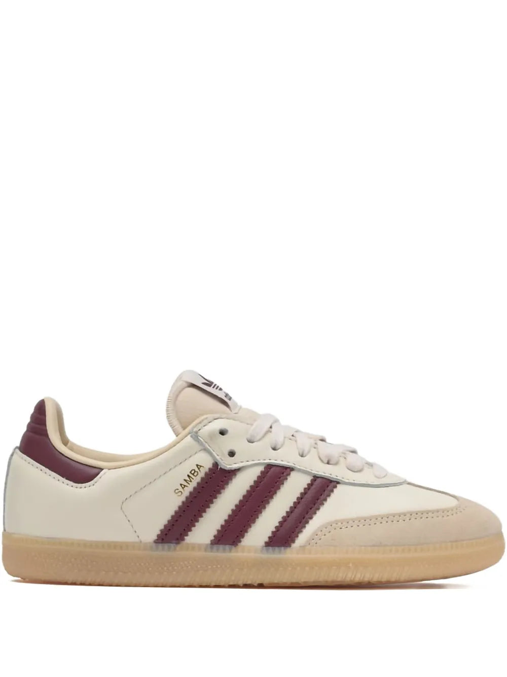 adidas Originals Samba OG sneakers in cream and burgundy