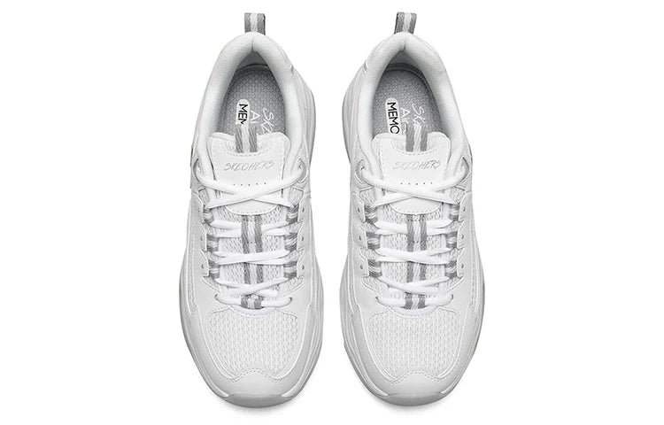 (WMNS) Skechers D'lites 4.0 low Sneaker GS White 149491-WHT
