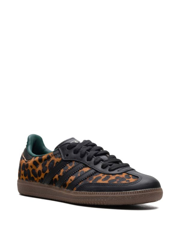 adidas Samba OG "Core Black/Collegiate Green/Cream White" sneakers