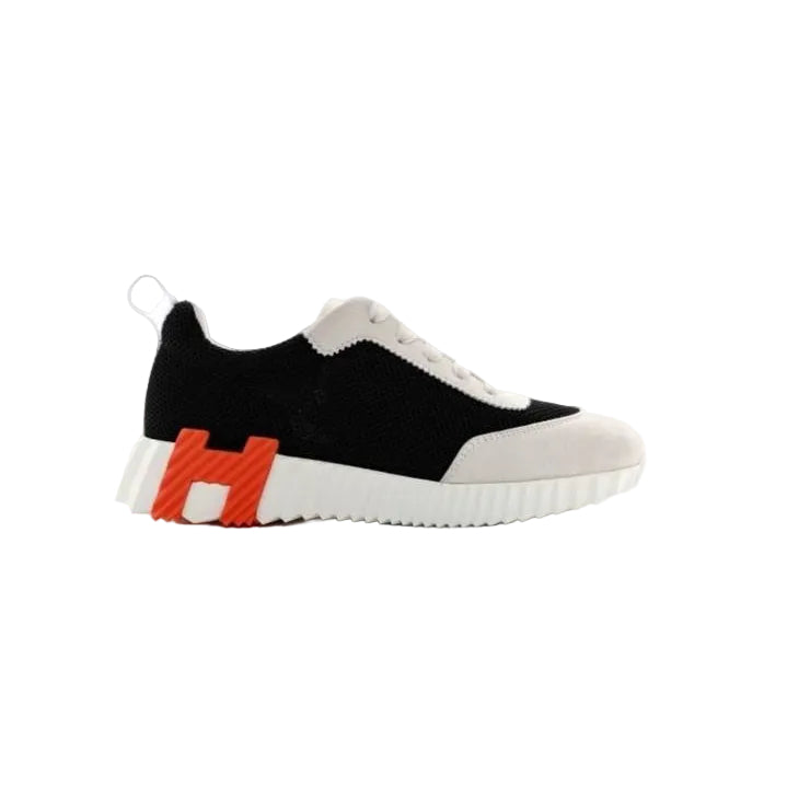 Hermes Bouncing sneaker Black/White/Orange