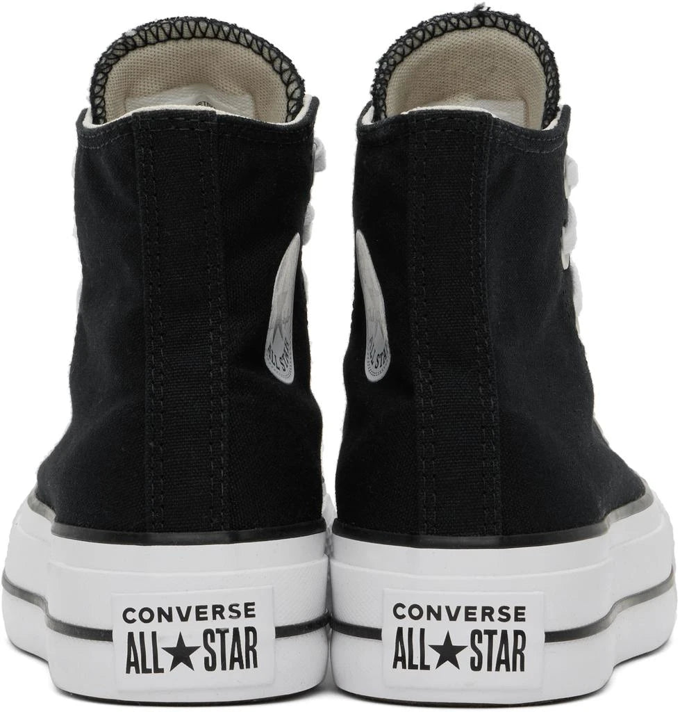 Women’s Black Chuck Taylor All Star Canvas Platform High Top Sneakers