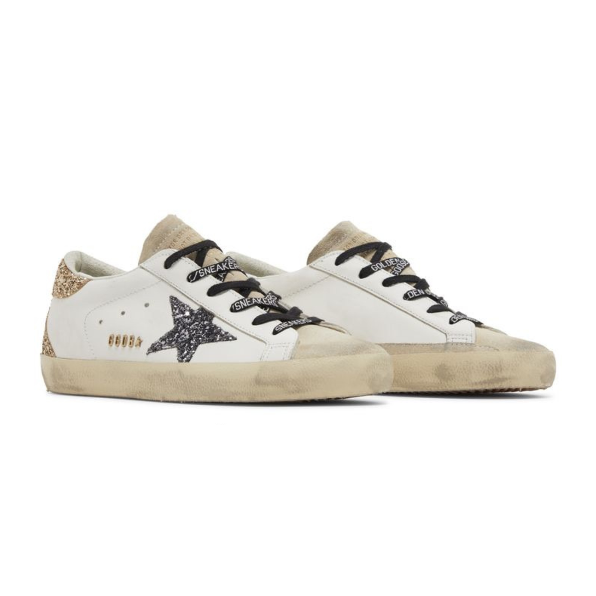 Golden Goose Superstar Optic White Seedpearl Glitter (Women's) Sale!!!