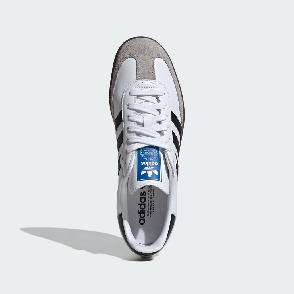 Womens adidas Samba ADV Black White GUM Skate Shoes