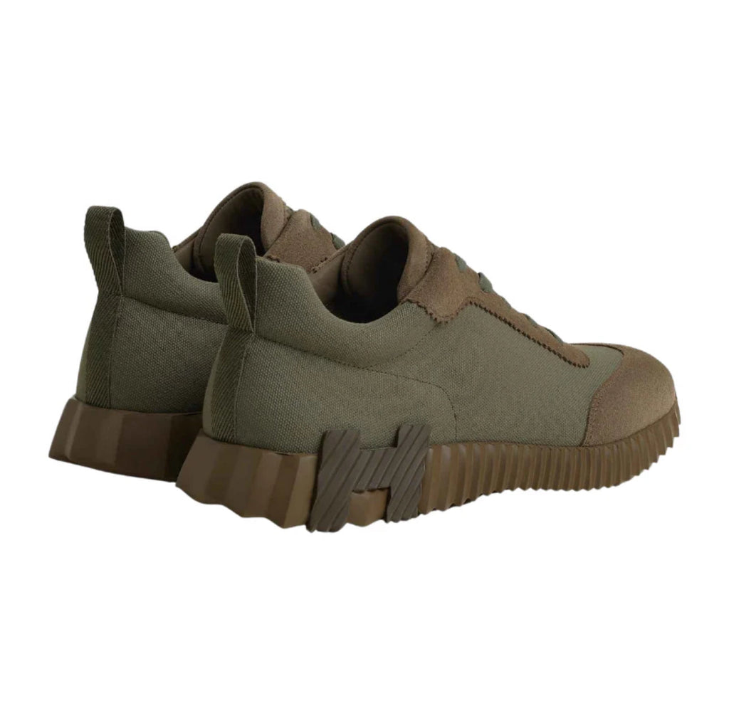 Hermès Bouncing Sneaker in Cotton Canvas and Suede