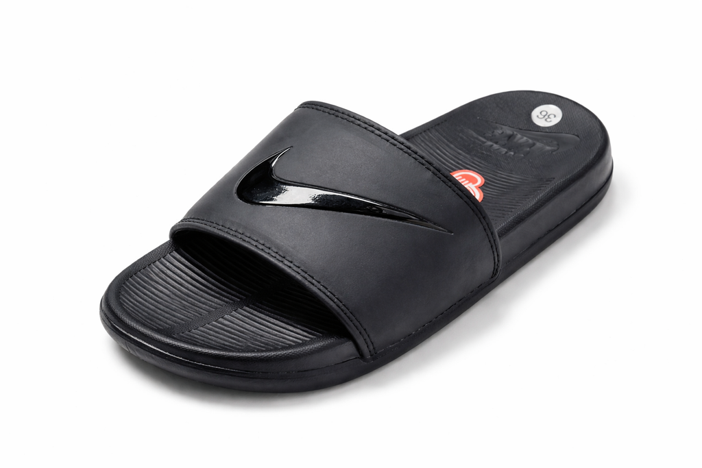 Nike Kawa Younger/Older black Slides Nike