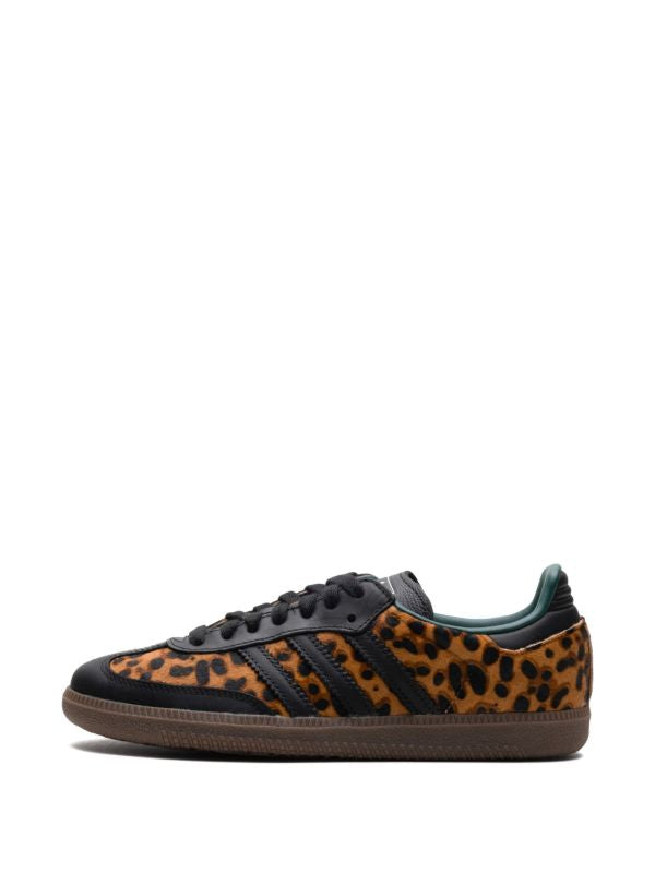 adidas Samba OG "Core Black/Collegiate Green/Cream White" sneakers
