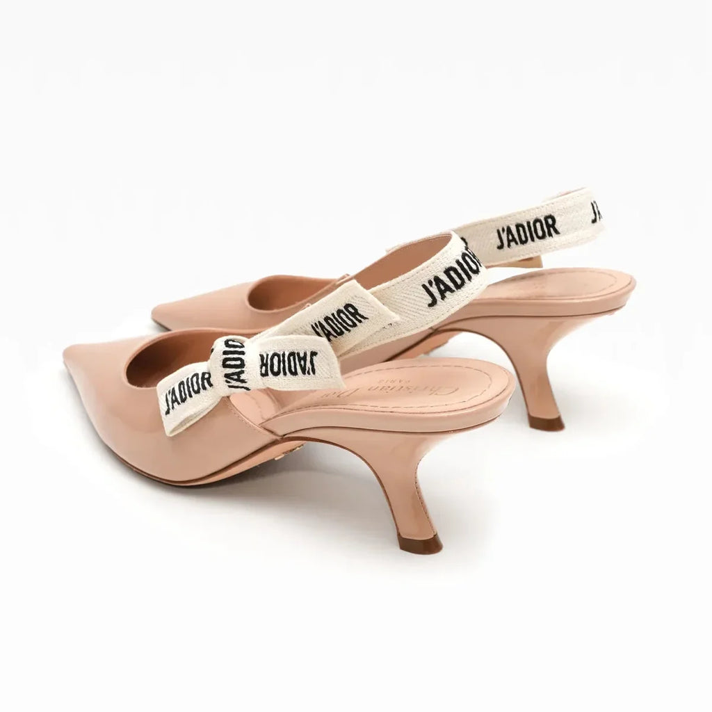 Christian Dior Beige Fabric J'adior Slingback