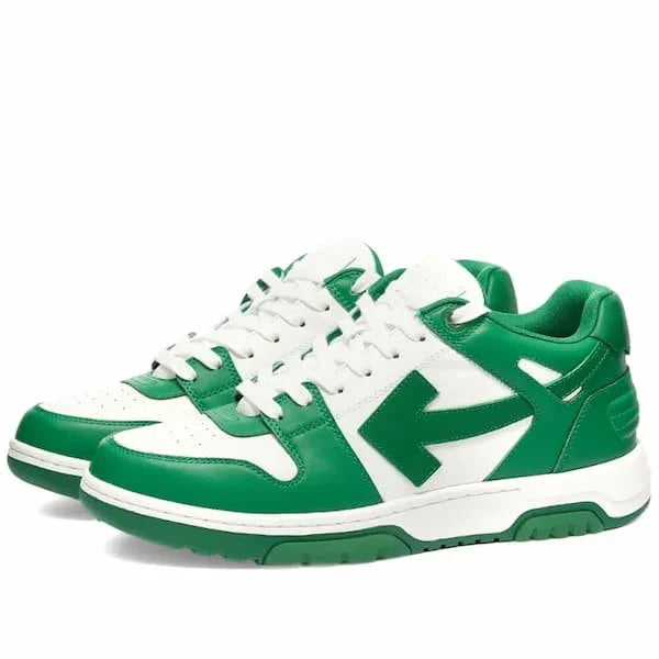 Off-White Out of Office white and green