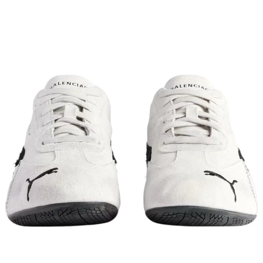 Balenciaga x Puma Speedcat Suede 'Distressed White Black