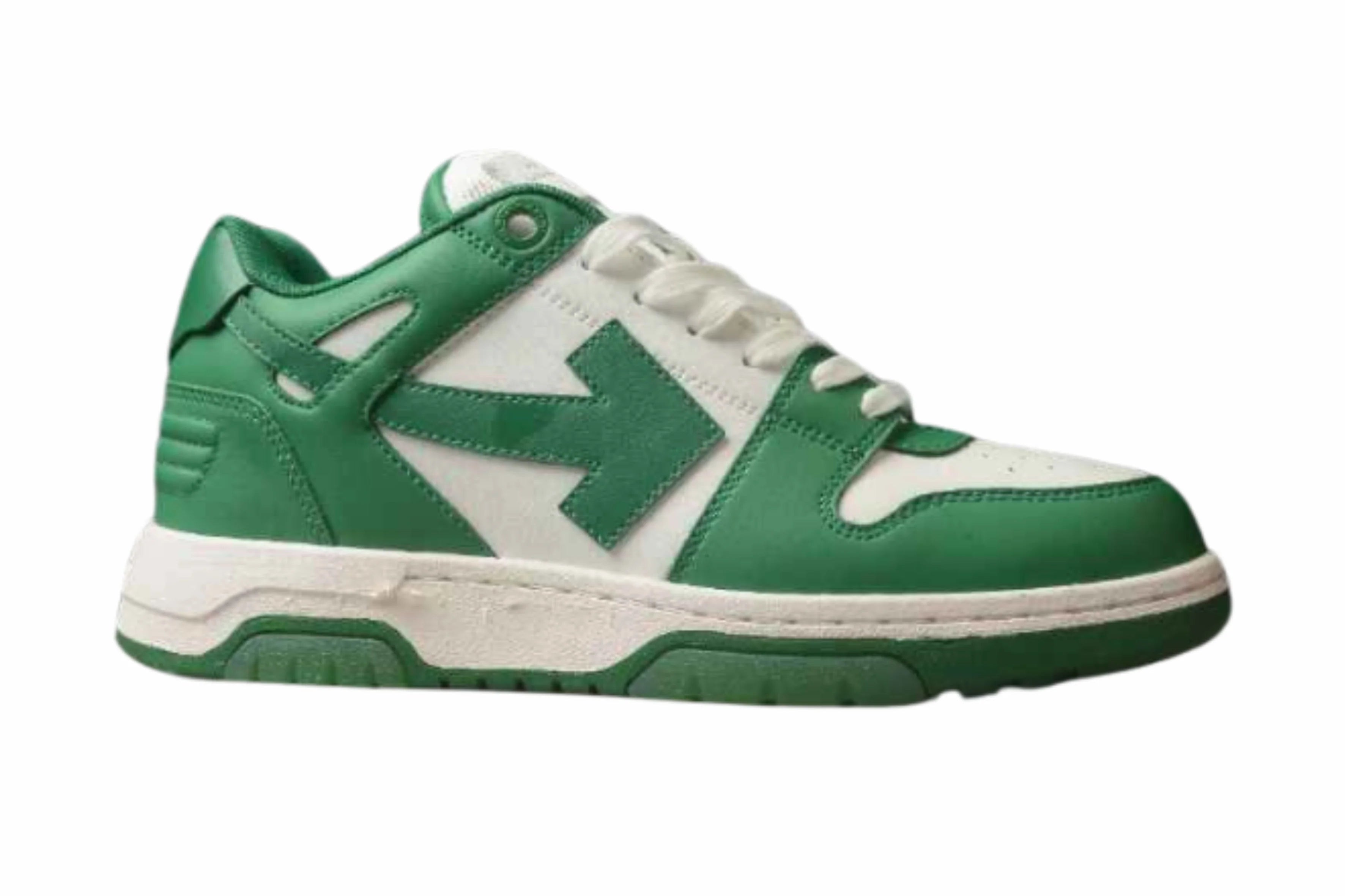 Off-White Out of Office white and green