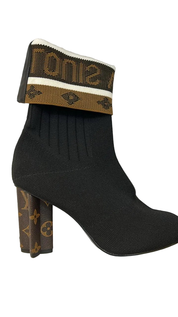 Sock Ankle Boot Louis Vuitton Monogram