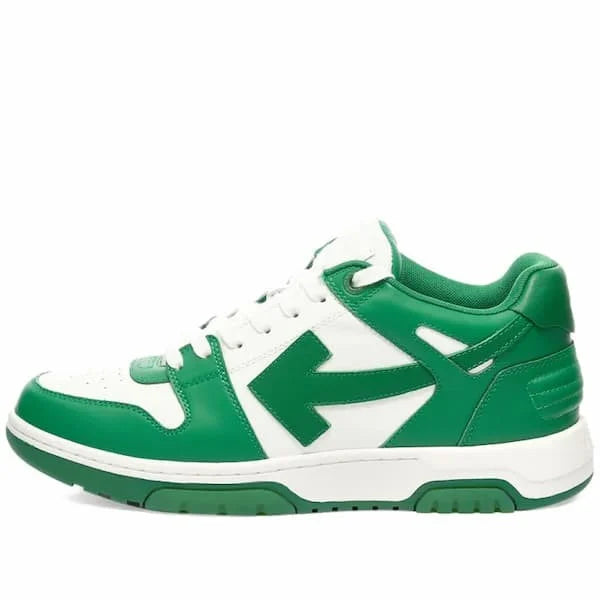 Off-White Out of Office white and green