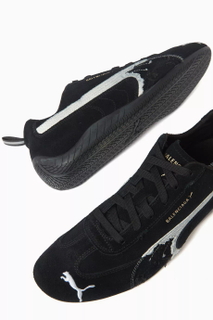 Balenciaga x Puma Speedcat Suede 'Black White'