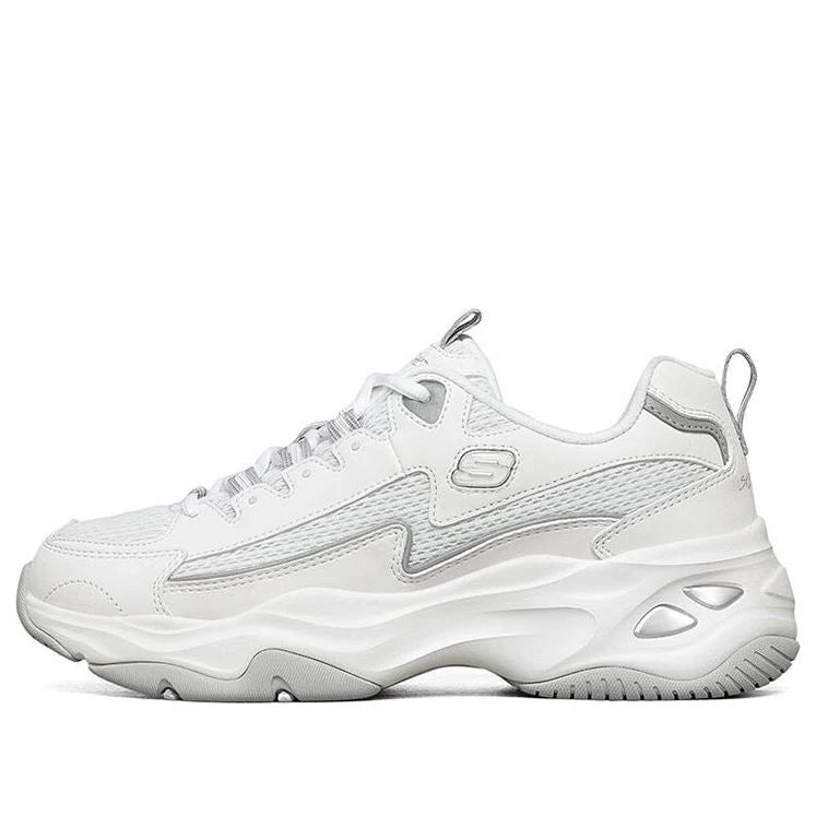 (WMNS) Skechers D'lites 4.0 low Sneaker GS White 149491-WHT
