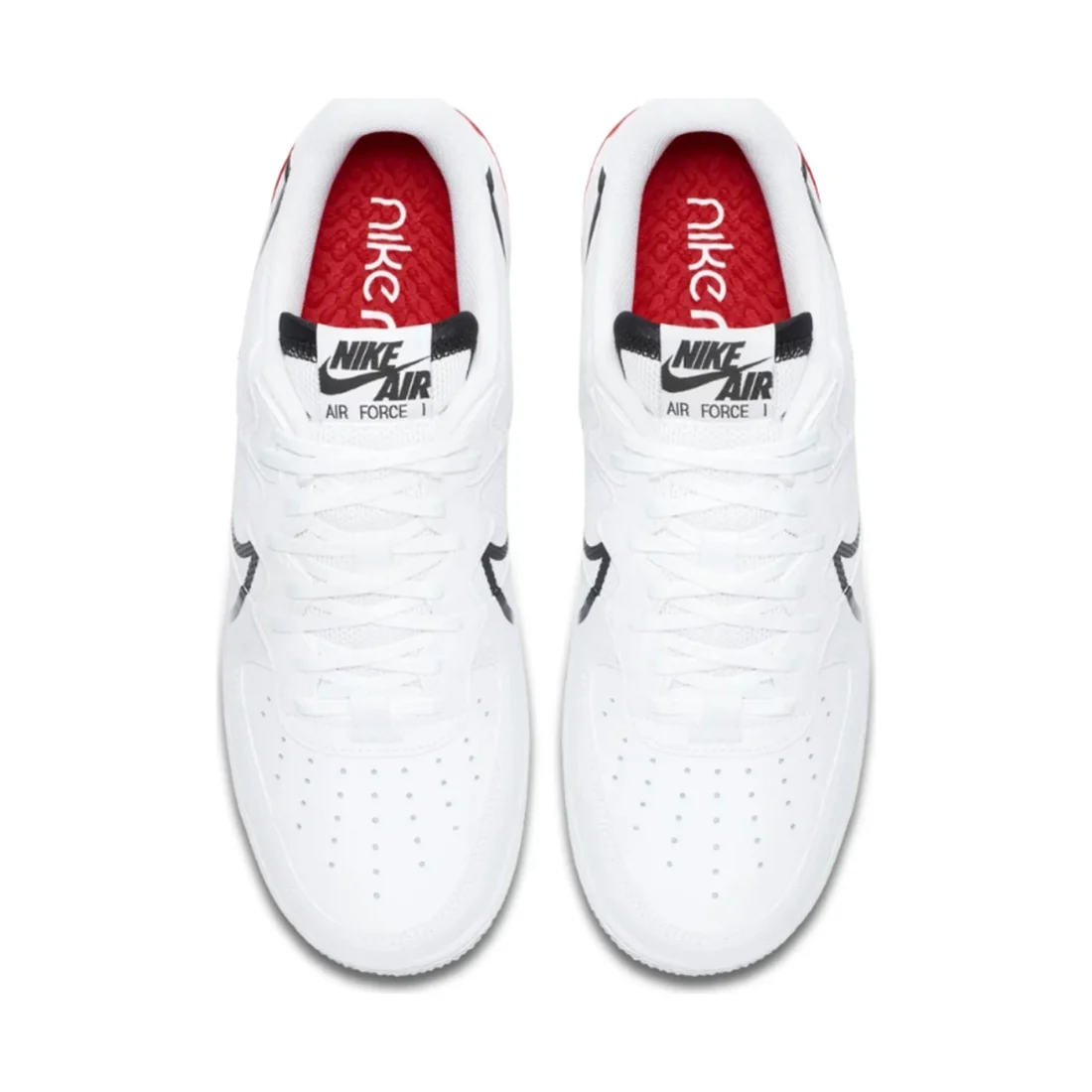 Nike Air Force 1 React 'White Black Red' (Unisex)
