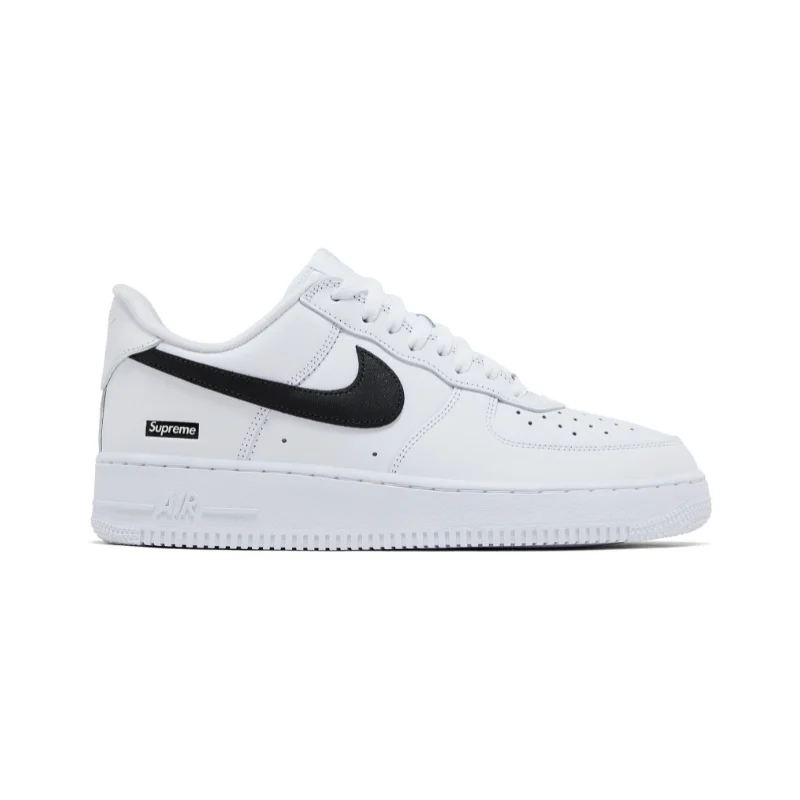 Nike x Supreme Air Force 1 Low 'Box Logo - White Black' (Men)