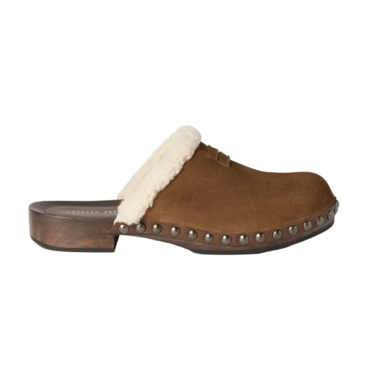 Miu Miu Suede Clog 'Cocoa Brown' (Women)